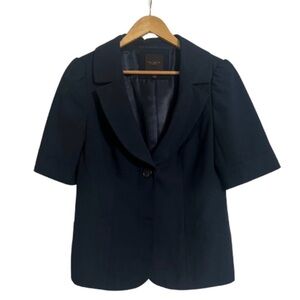 The Limited Dark Blue Short Sleeve Blazer